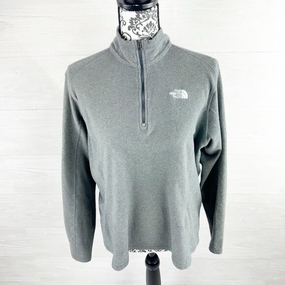 The North Face Quarter Zip Fleece Pullover Jacket - Picture 1 of 6